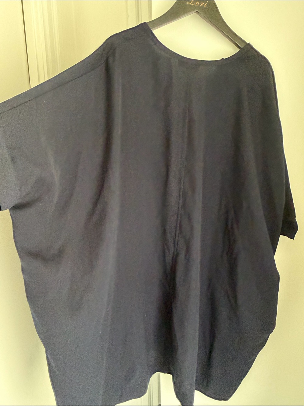 Babaton Navy Relaxed Fit Button-Down Shirt/Tunic Dress - Picture 7 of 7